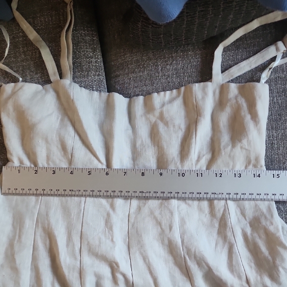 DISSH Milahn Natural Cream Linen Maxi Dress - Picture 12 of 13